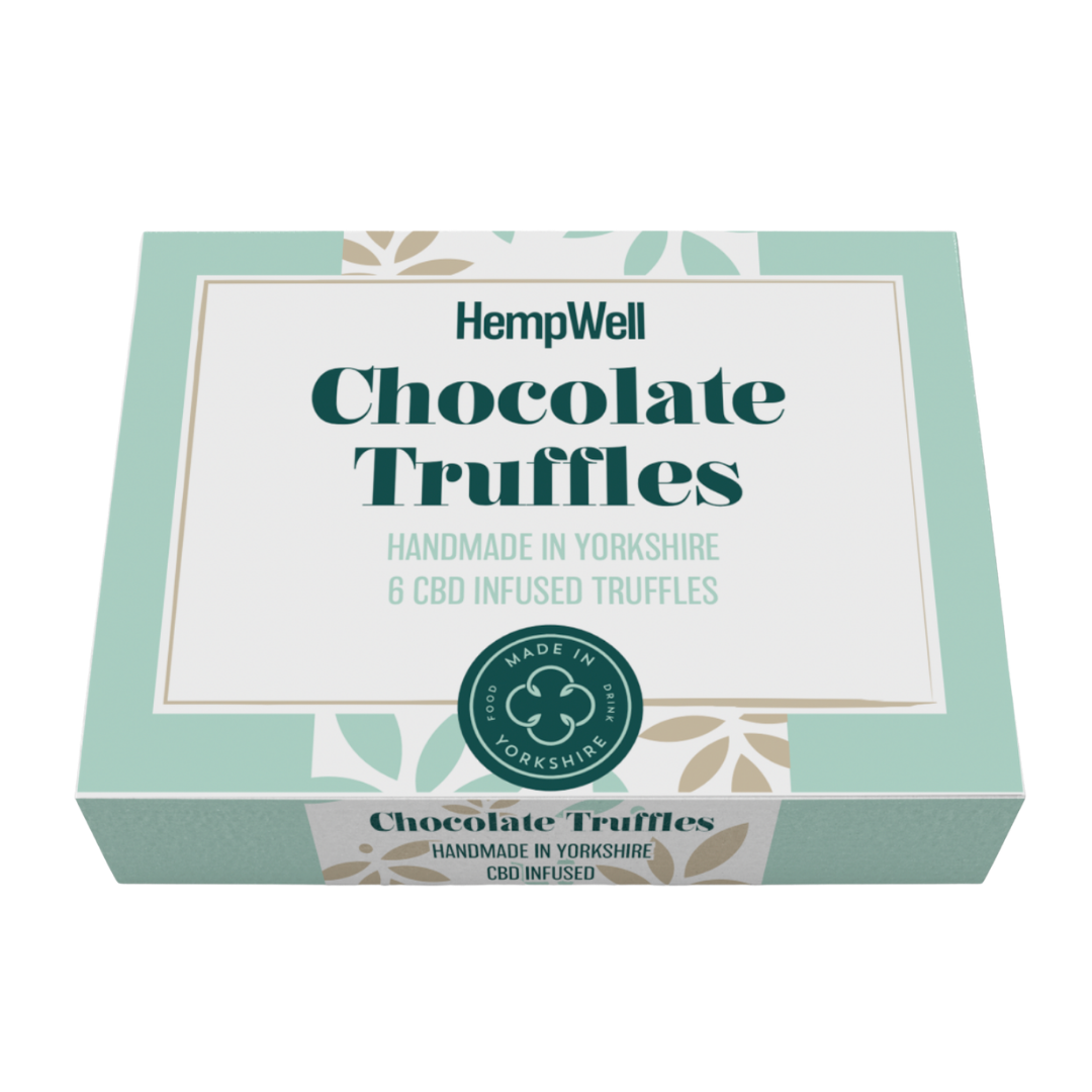 Handmade CBD Chocolates 20mg per piece  6 Chocolates by Hempwell Products.