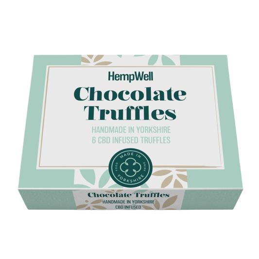 Handmade CBD Chocolates 20mg per piece  6 Chocolates by Hempwell Products.