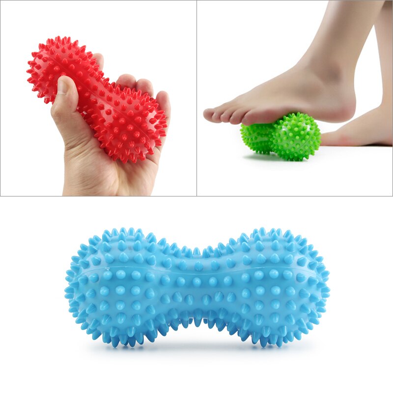 Foot Massage Roller Peanut Spiky Ball for Plantar Fasciitis/Mobility Back Foot Arch Pain Relief