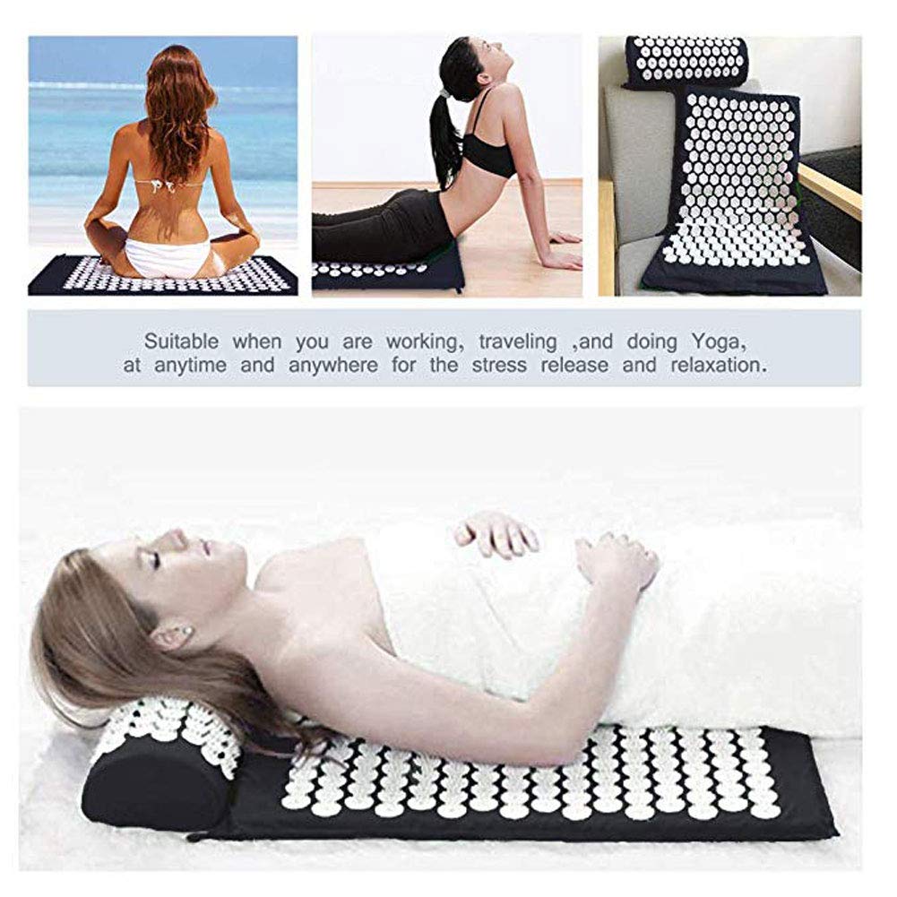 Acupuncture Massage Mat/ Pillow or Spiky Cushion for Therapy Back/ Neck Pain Relief Sciatic Pain Muscle