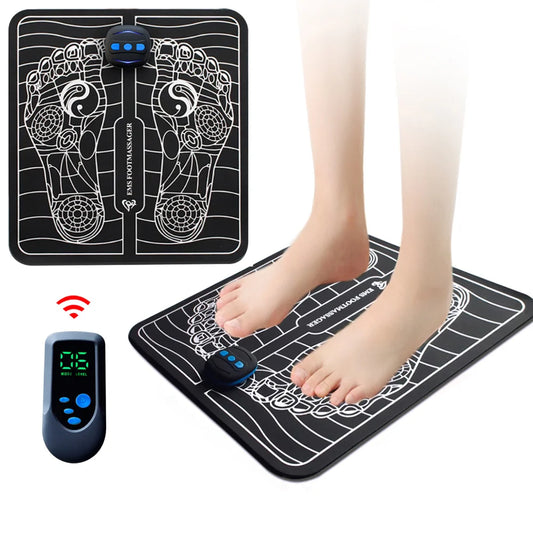 EMS Electric Foot Massager Mat 6 Modes Relieve Pain Muscle Stimulator Blood Circulation vibration Foot Massage Machine Feet SPA