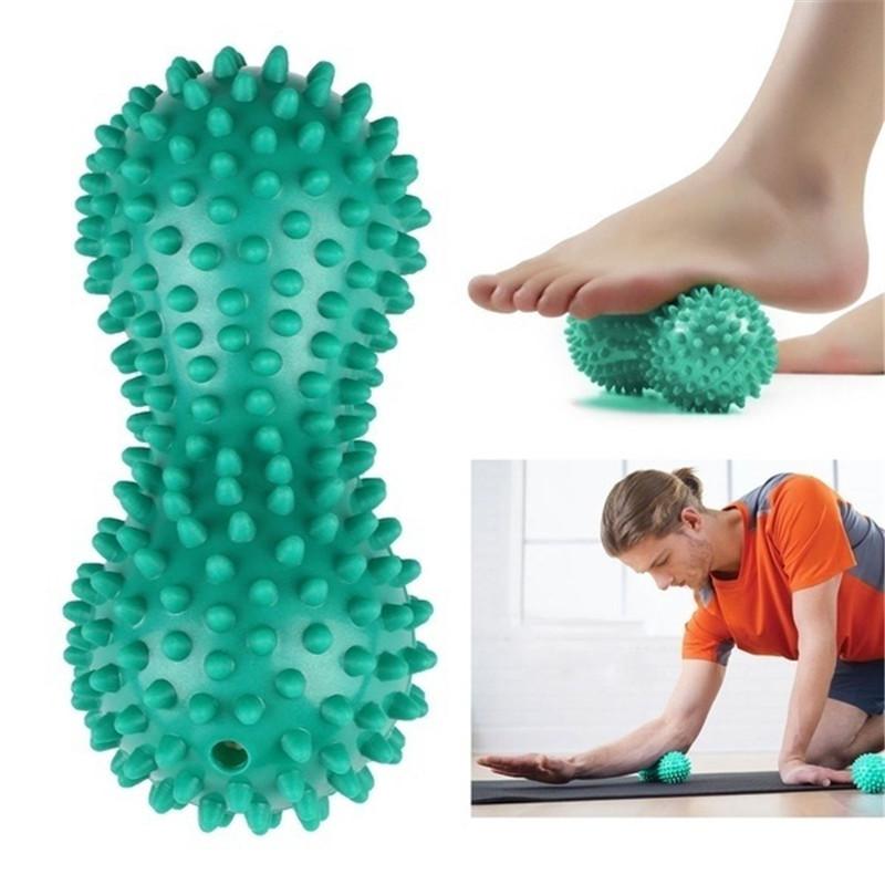 Foot Massage Roller Peanut Spiky Ball for Plantar Fasciitis/Mobility Back Foot Arch Pain Relief