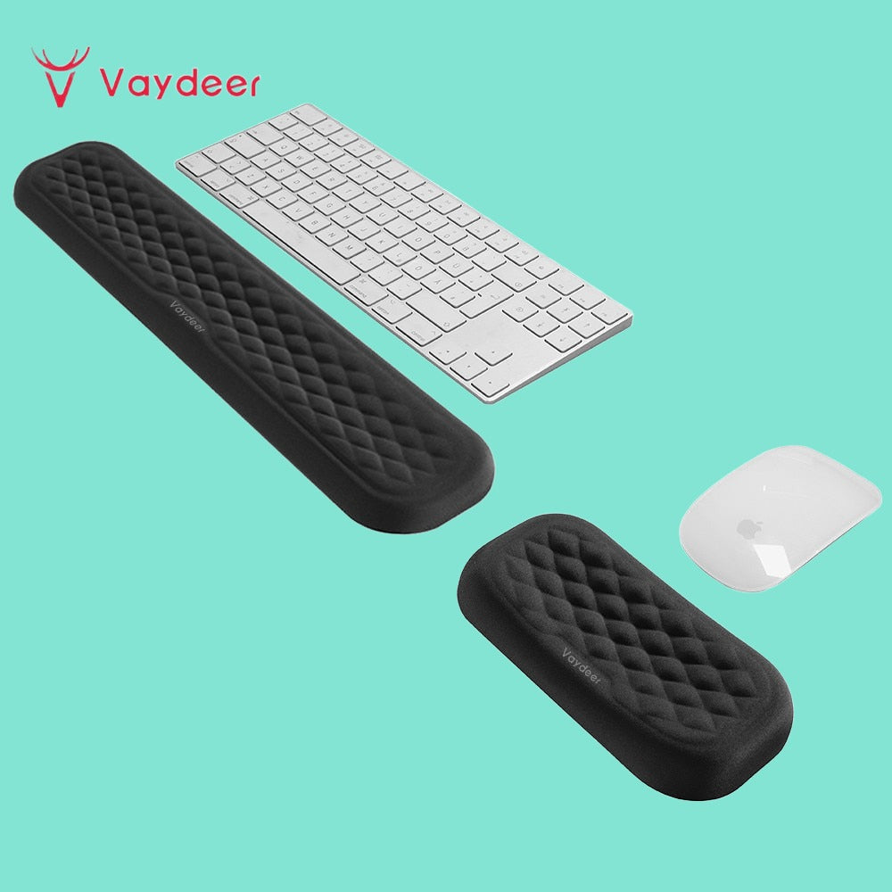 Keyboard and Mouse Wrist Rest Pad Memory Foam for Office or Home.