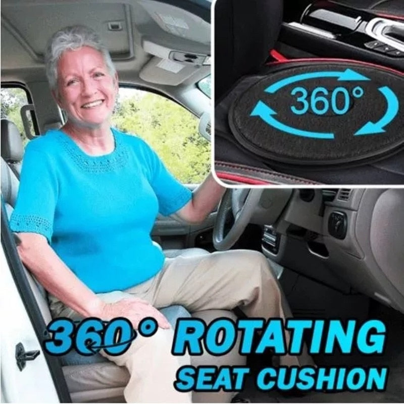 360° Degree Rotating Car Chair Seat Cushion Swivel Cushion Mobility Aid Chair Seat Revolving Cushion Memory Foam Mat Pad